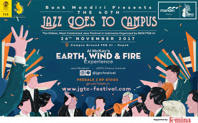 Pencinta Musik Jazz Jangan Lewatkan The 40th Jazz Goes To Campus