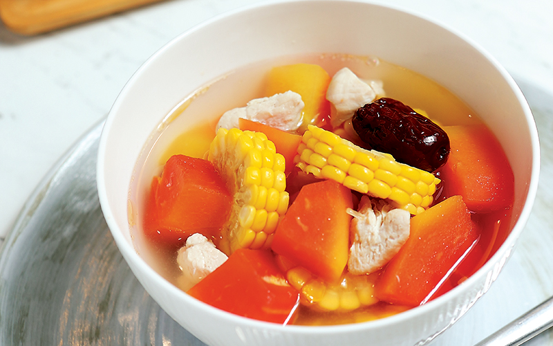 Resep Sup Ayam Pepaya oleh Chef Eddrian Tjhia