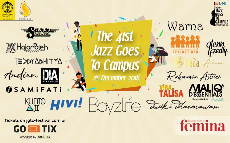 Jazz Goes To Campus Hadir Kembali Minggu 2 Desember 2018