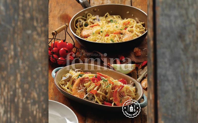 Resep Spicy Prawn Pasta
