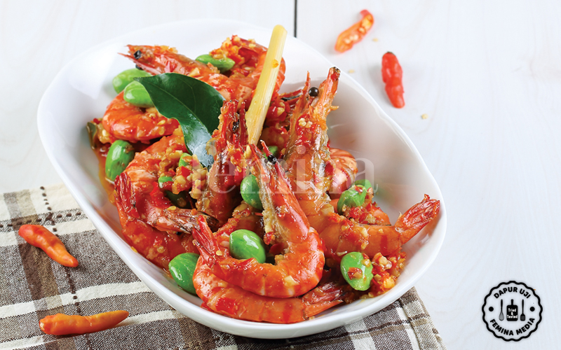 Resep Udang Rica Rica Petai