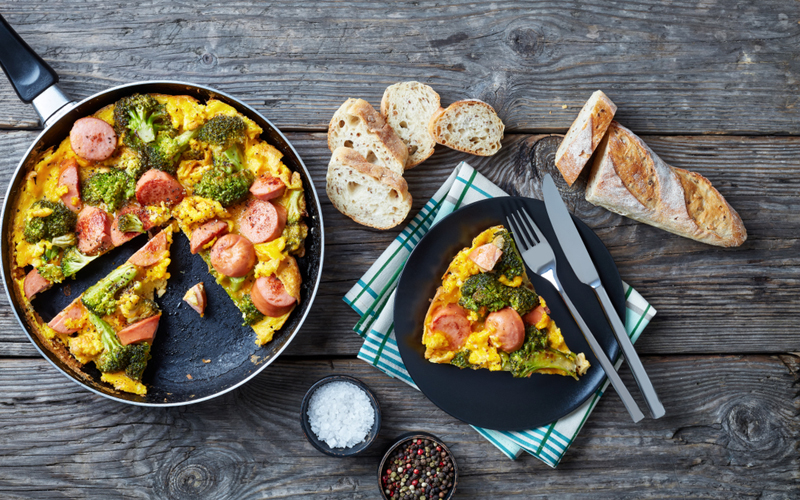 Sausage Broccoli Frittata