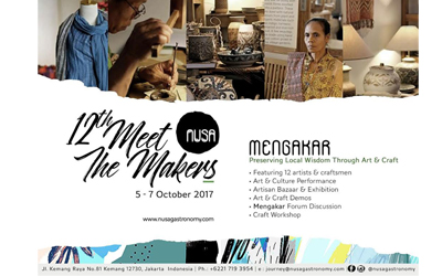 Siap-siap Berbelanja Karya Pengrajin di Meet the Makers, 5-7 Oktober ini!