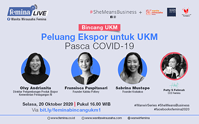 Webinar Bincang UKM : Peluang Ekspor untuk UKM Pasca COVID-19. GRATIS!