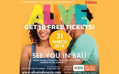 Raih Hidup yang Positif dan Mindful di ALIVE 2018 Bali! 