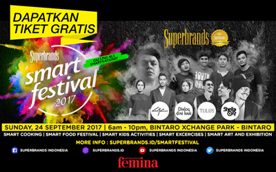 Dapatkan Tiket Gratis Superbrands Smart Festival 2017 untuk Menonton Pertunjukan Sheila On 7, Tulus, Hingga GAC!